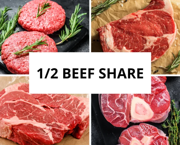 1/2 Cow Processed and Delivered